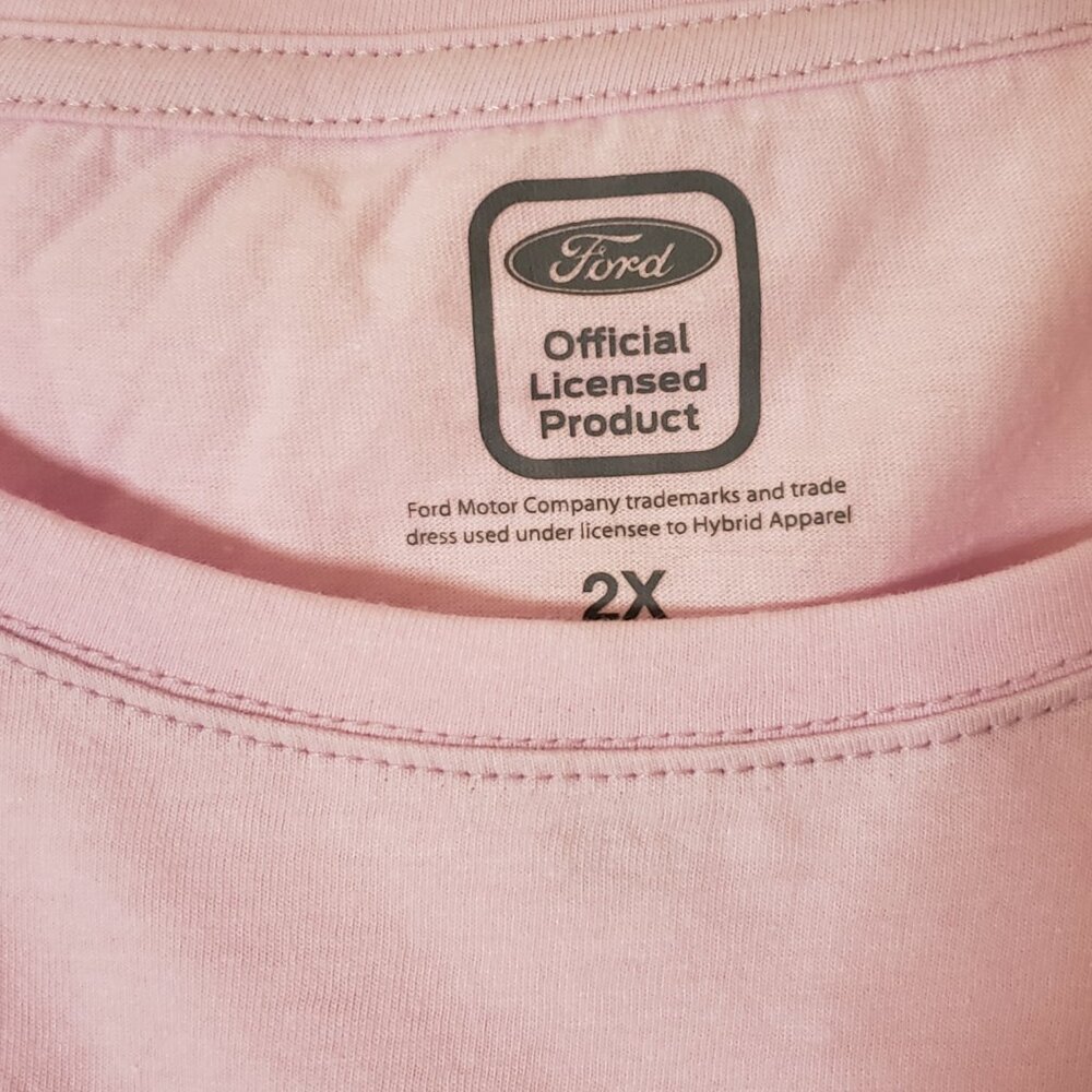 NWT Pink Mustang Womens (2X) Tee - Picture 9 of 12